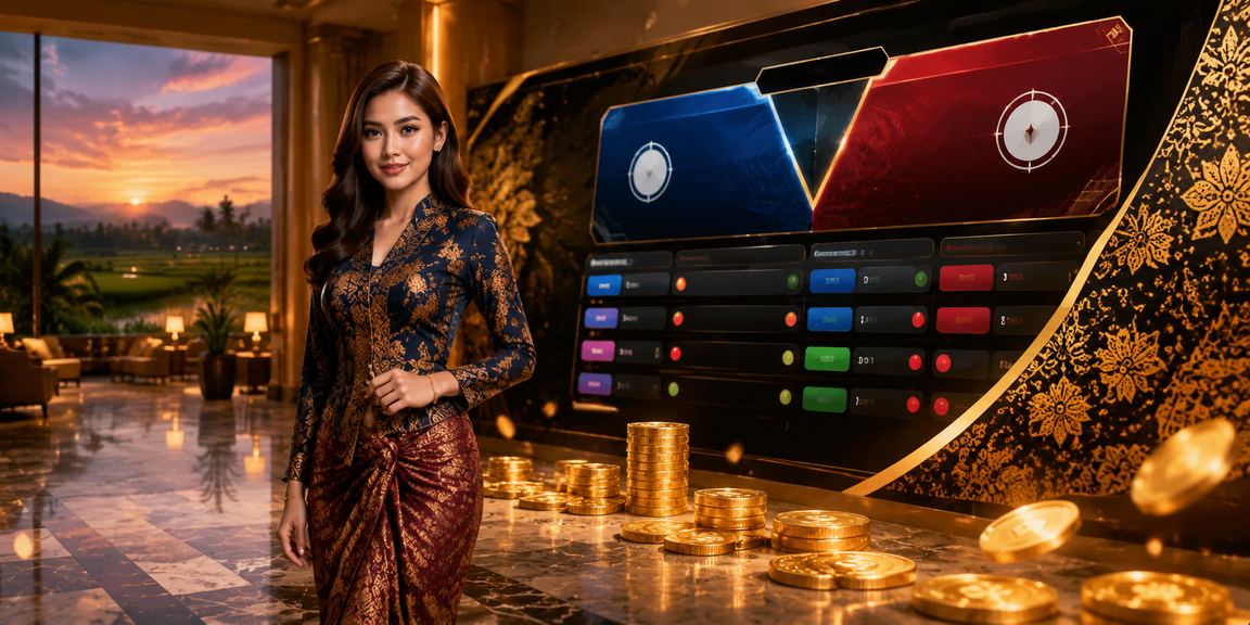 Pertaruhan dalam talian di Kedah dengan corak batik Malaysia dan suasana tempatan