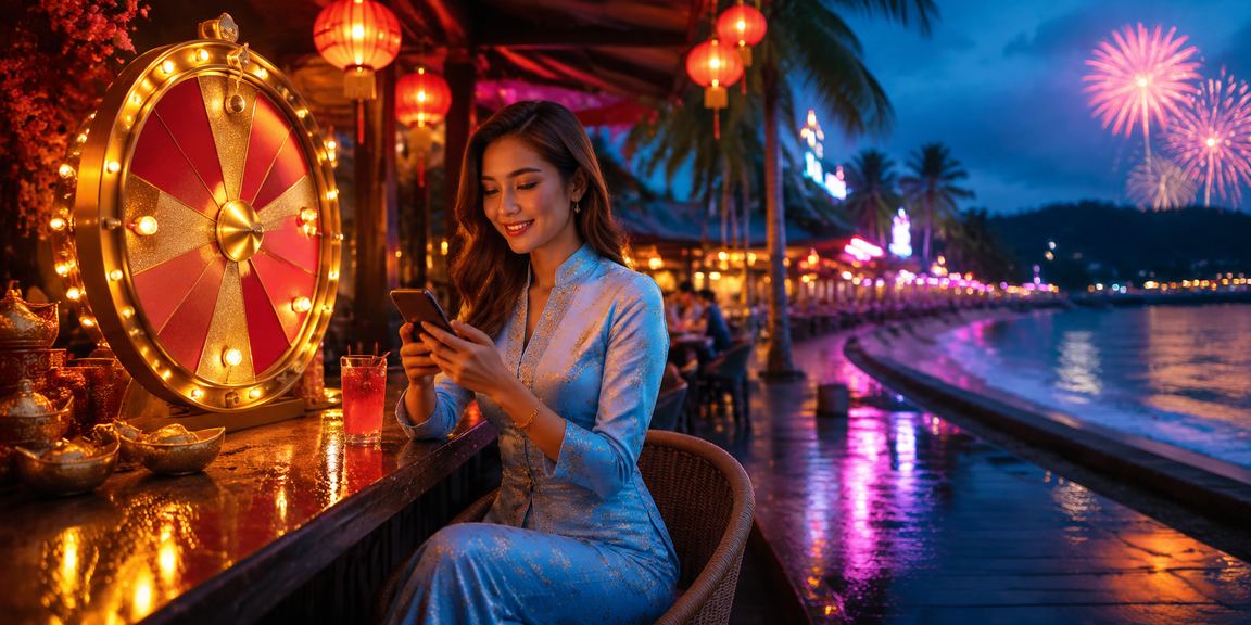 Permainan roulette di Langkawi dengan pemain berbaju kurung dalam suasana kasino mesra